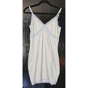 H&M Blue Lace Trimmed Chemise